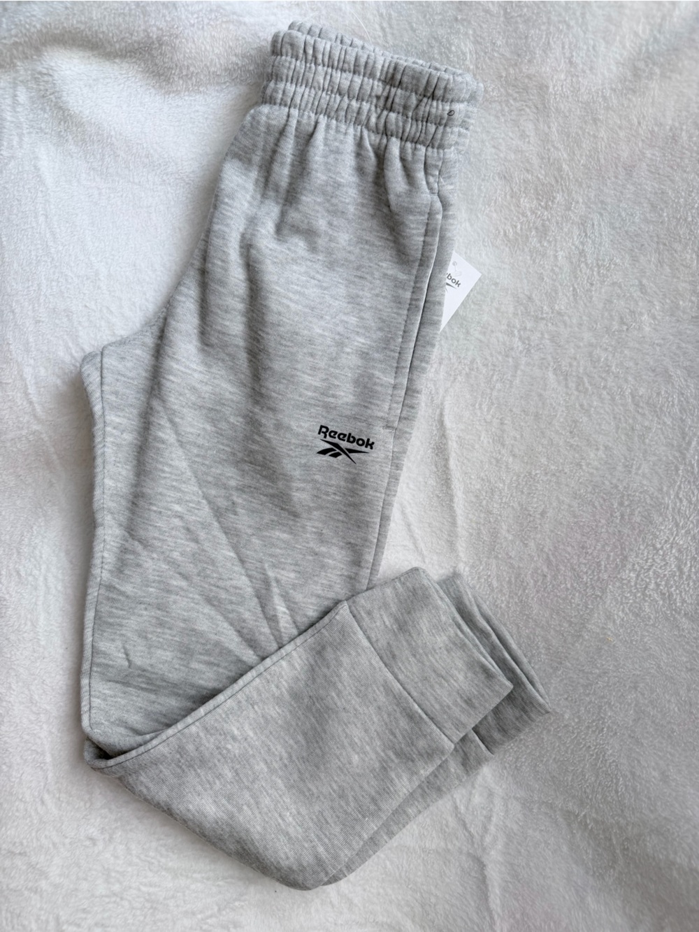 Reebok 10/12 Yrs Gray Kids Sweatpants with Logo